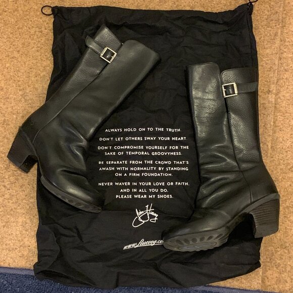 John Fluevog Shoes - RARE John Fluevog Hopefuls Kanawa Slouchy Leather Boots Size 6 Retail $450.00